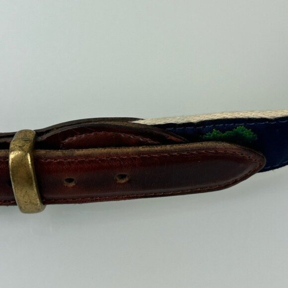 U.S. Open Golf Torrey Pines 2008 YRI Belt Sz 38 Waist Cloth Leather - Picture 12 of 16